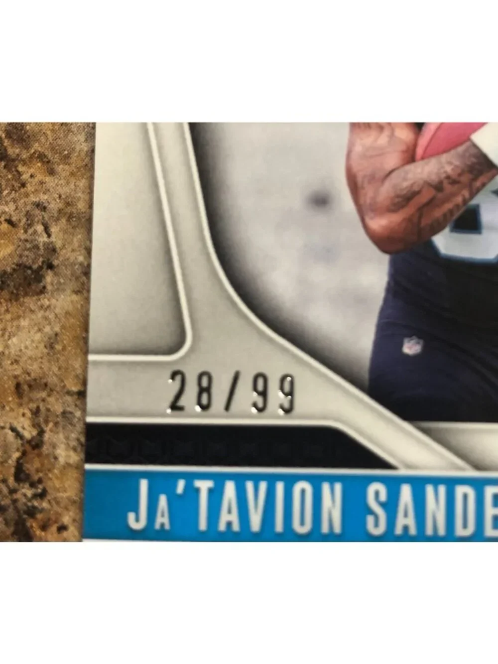 2024 Panii Prizm Ja-Tavion Sanders 343 Blue Ice SSP 28/99 Rookie